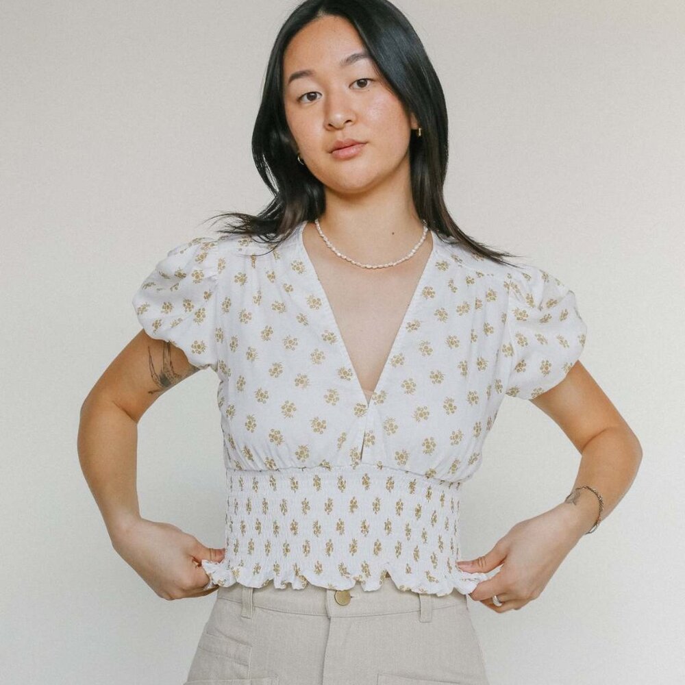 Faithfull the Brand Alba Top in Cairo Floral (M)